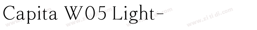 Capita W05 Light字体转换
